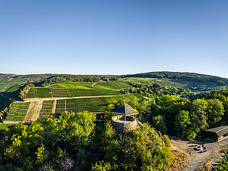 Aussichtspavillon, Ahrtal, Bunte Kuh, Panoramablick, Walporzheim, Rotweinwanderweg