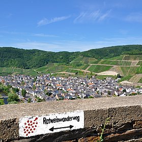 Rotweinwanderweg bei Dernau